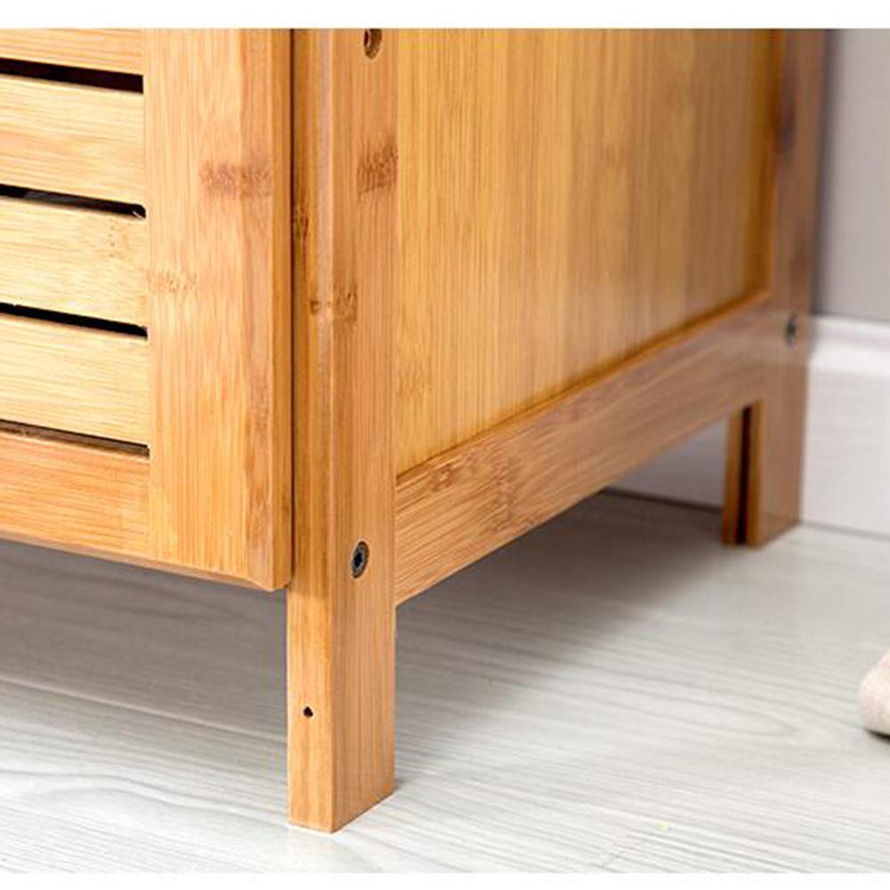 Armoire de toilette salle de bains à persiennes pour organiser le linge