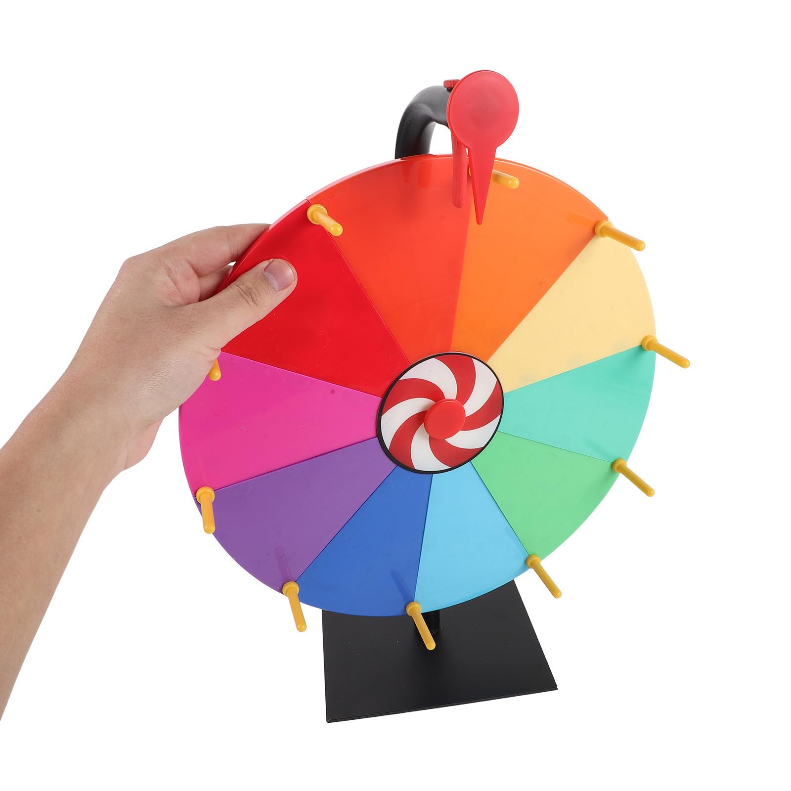 Ruota Gioco Carnevale in Plastica con Meccanismo ad Alta Precisione e 10 Slot, per Feste e Giochi da Tavolo