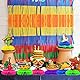 Qpout 10PCS Mexikanische Fiesta Waben-Mittelstücke Cinco de Mayo Tisch-Mittelstück für mexikanische Thema Karneval Baby-Dusche Taco Party Dekorationen Cinco de Mayo Tisch Party Dekorationen
