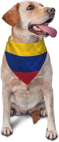 Bufanda para perro con bandera de Colombia, bandana para mascotas, baberos para mascotas