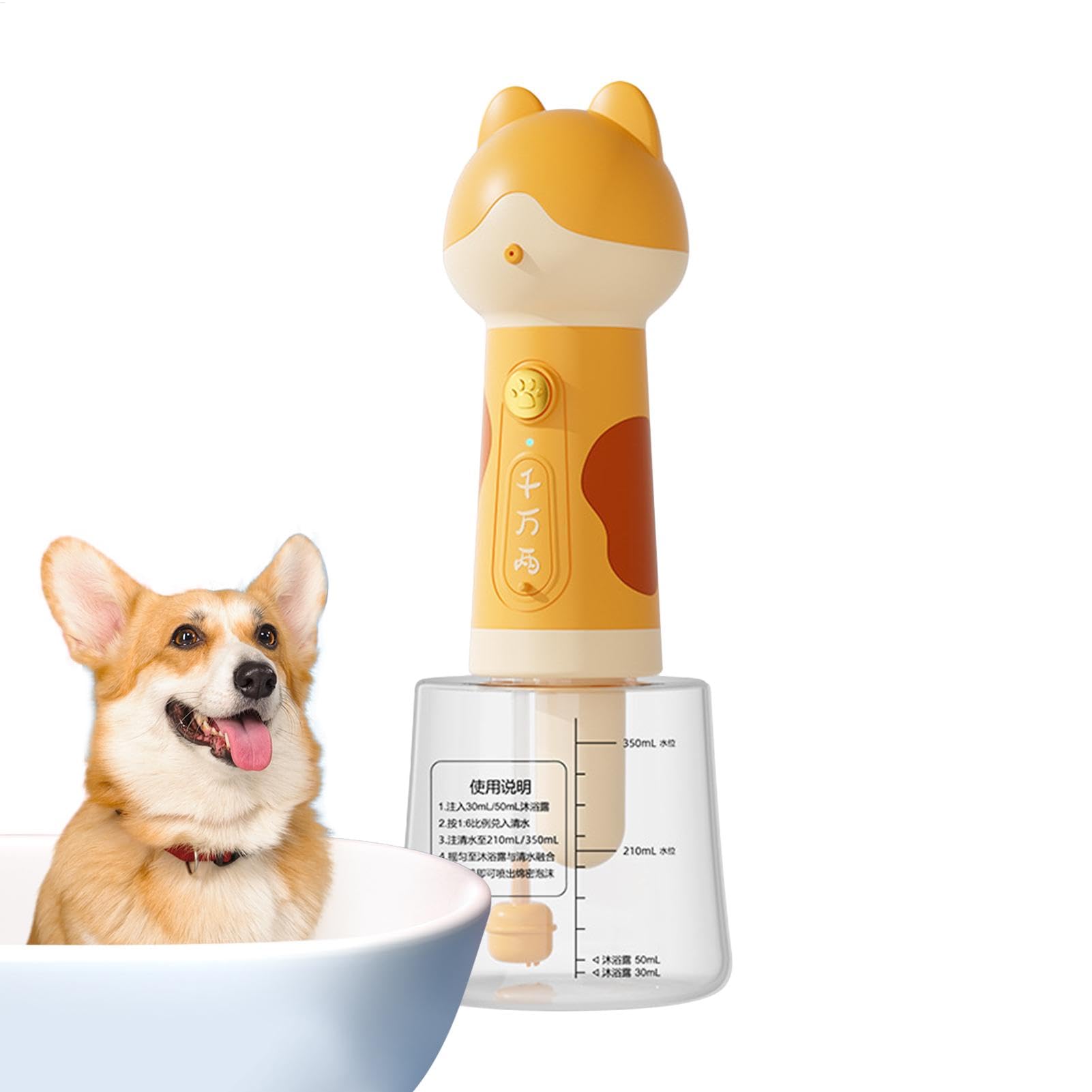 Pulvérisateur de shampooing pour chien et distributeur de shampooing moussant électrique animaux