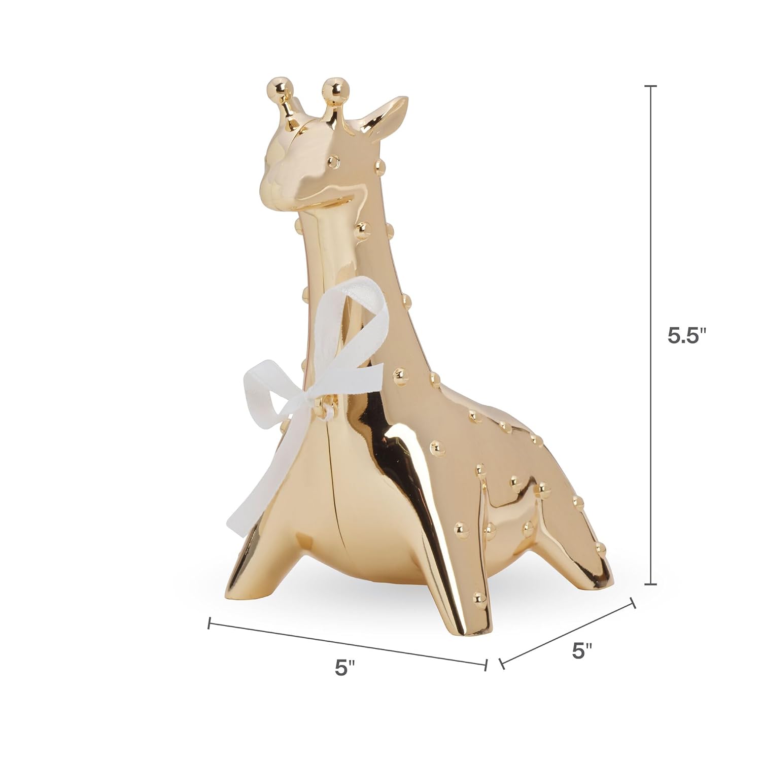 Wallace Baby Gold Giraffe Bank