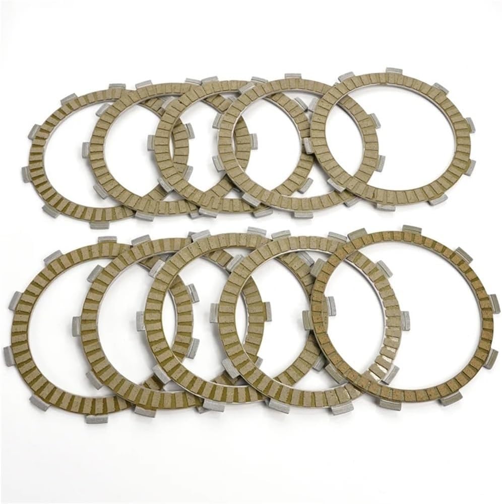 Clutch Friction Plate Kit Motorcycle Friction Clutch Disc Plates 10 PCS for GSF1200SA for Bandit 1200 ABS 1997-1998 2006 GSF1200Z 2005