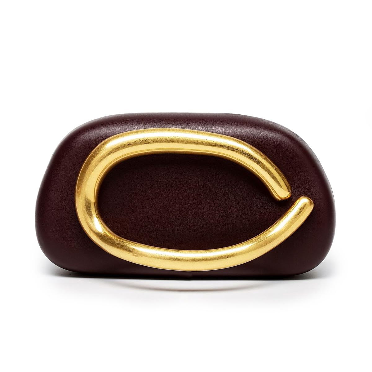 blinkgooblink Clutch Damen mit Goldgriff – Elegante Abendtasche mit Abnehmbarer Kette, Schwarze Clutch für Hochzeit, Ball & Feier