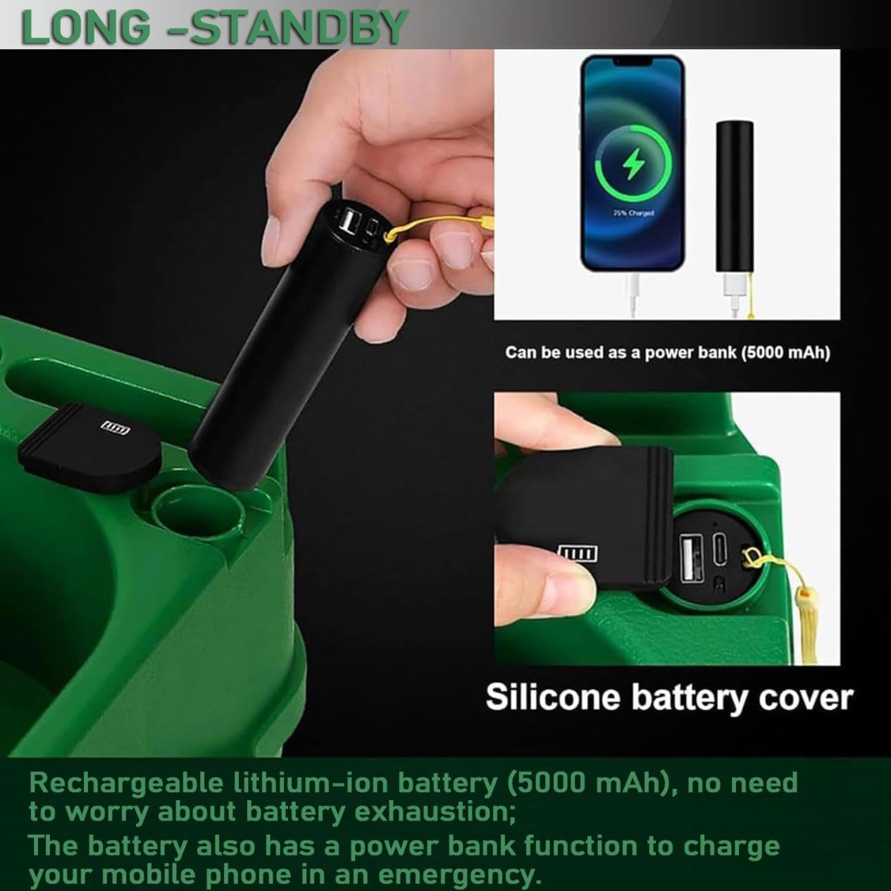 G.olf Ball Dispenser Tee, Automatic G.olf Ball Dispenser, Height Adjustable, 40 Balls Large Capacity, with 6 Holes Club Holder, for Indoor, Outdoor Training