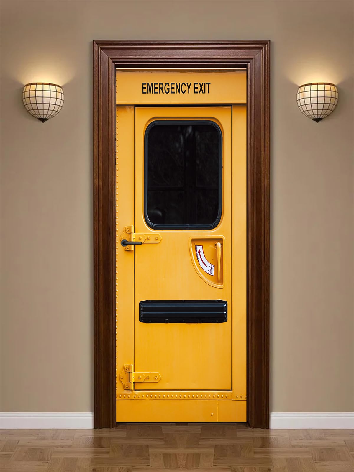 artfanke 3D Door Sticker Peel and Stick 33.5"x84.6" - Self-Adhesive Door Murals Wallpaper-Emergency Exit Wall Decal for Home Decor (2 Sheets/Set)