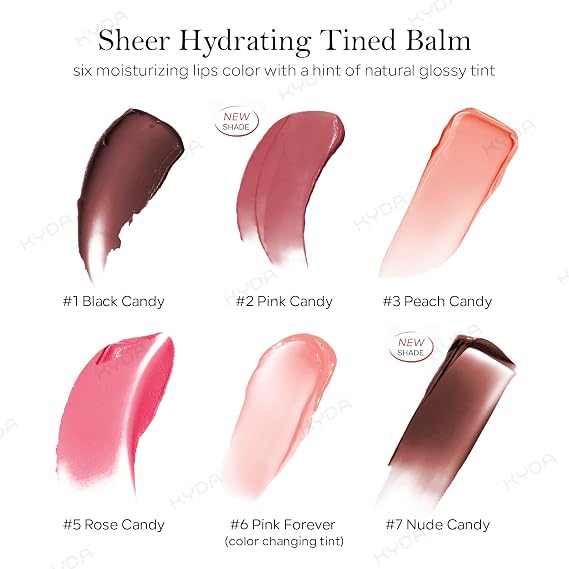 KYDA 3 Colors Honey Lipstick Tinted Lip Balm, Sheer Hydrating Honey Lipstick, with a Hint of Natural Sheer Tint, Moisturizing Lips Color, Nourishing Lip Balm