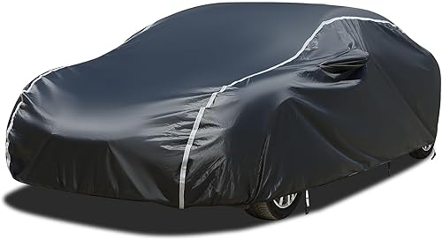 Coverado - Funda de automóvil de 6 capas impermeable para todo tipo de clima, suave con forro de algodón suave, resistente a la lluvia, nieve,