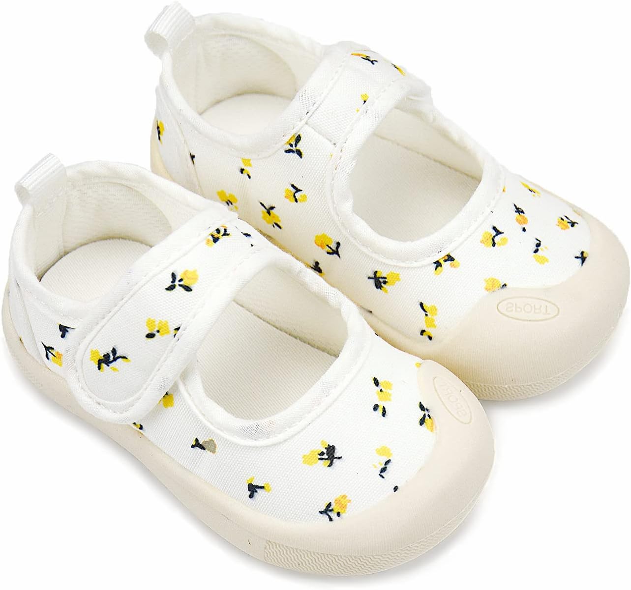 Baby Girl Canvas Sneakers Toddler Girl Mary Jane Flats Non-Slip Casual School Uniform Loafers Dress Shoe - Image 4