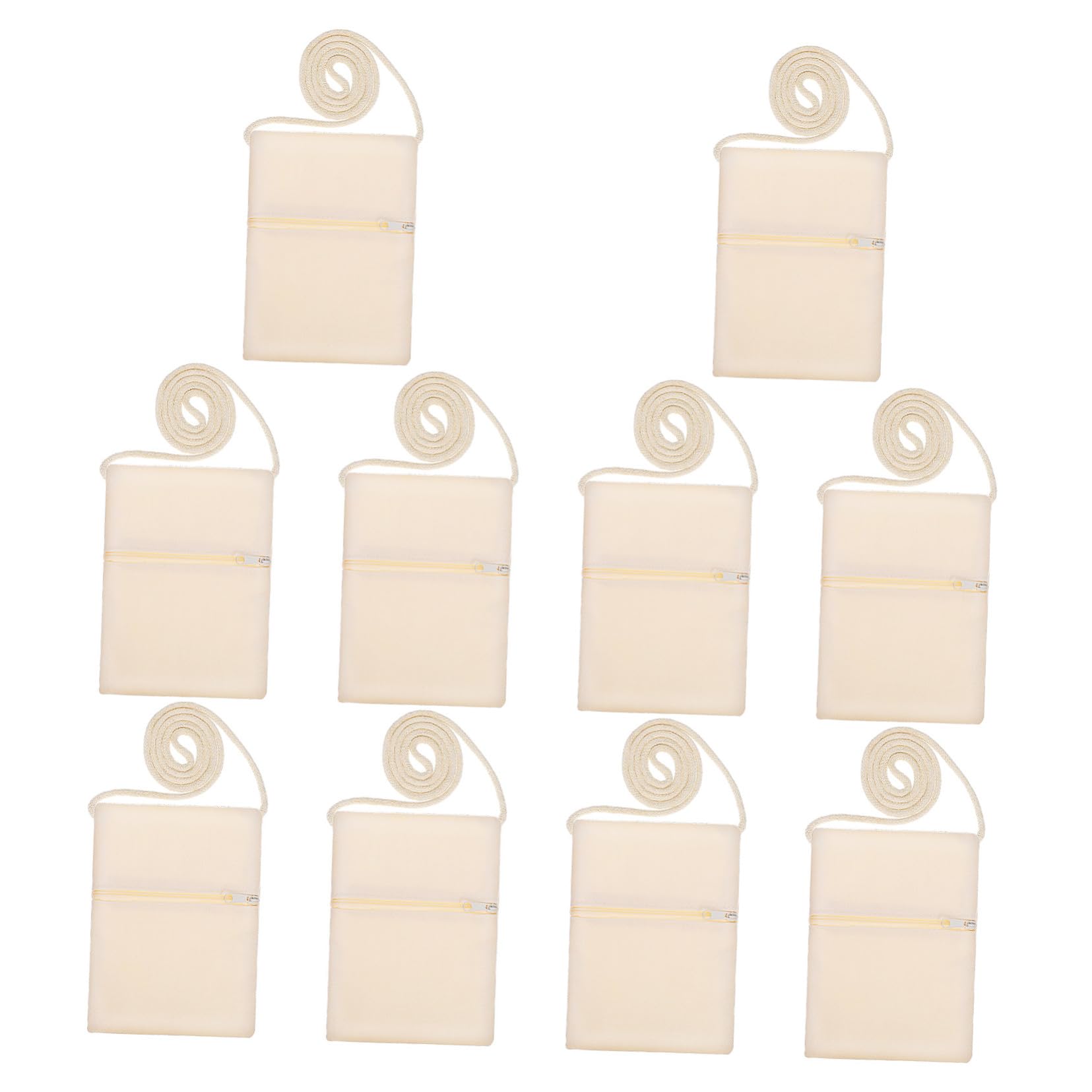 Sac fourre-tout argenté pour fille en toile avec fermeture éclair x10