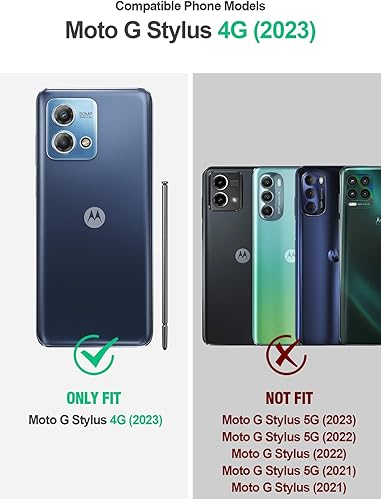 Miniatura 2 de Poetic Guardian - Funda para Motorola Moto G Stylus 4G 2023 de 6.5 pulgadas no compatible con la versión 5G, prueba de caídas de grado militar de 20