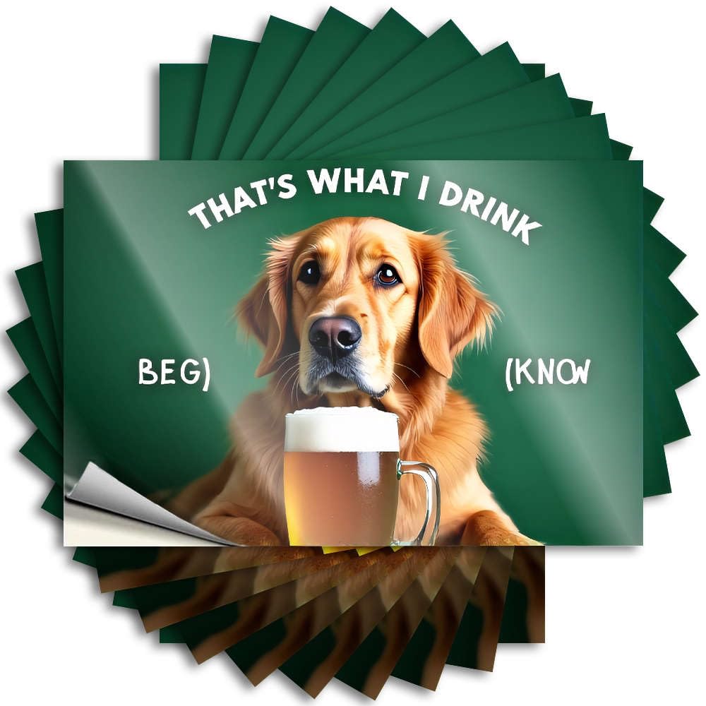 Lake Decal Helmet | That's What I Drink, You Know. Western Bathroom Winter Sticker Pack(6X9CM)