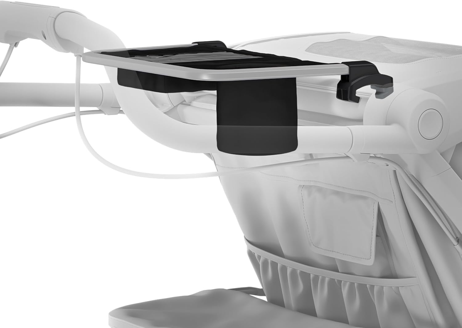 Thule Organizer - Handlebar Storage with a Zippered Pocket - Built-in Cup Holder - Compatible with Chariot & Urban Glide 3/4 Collections