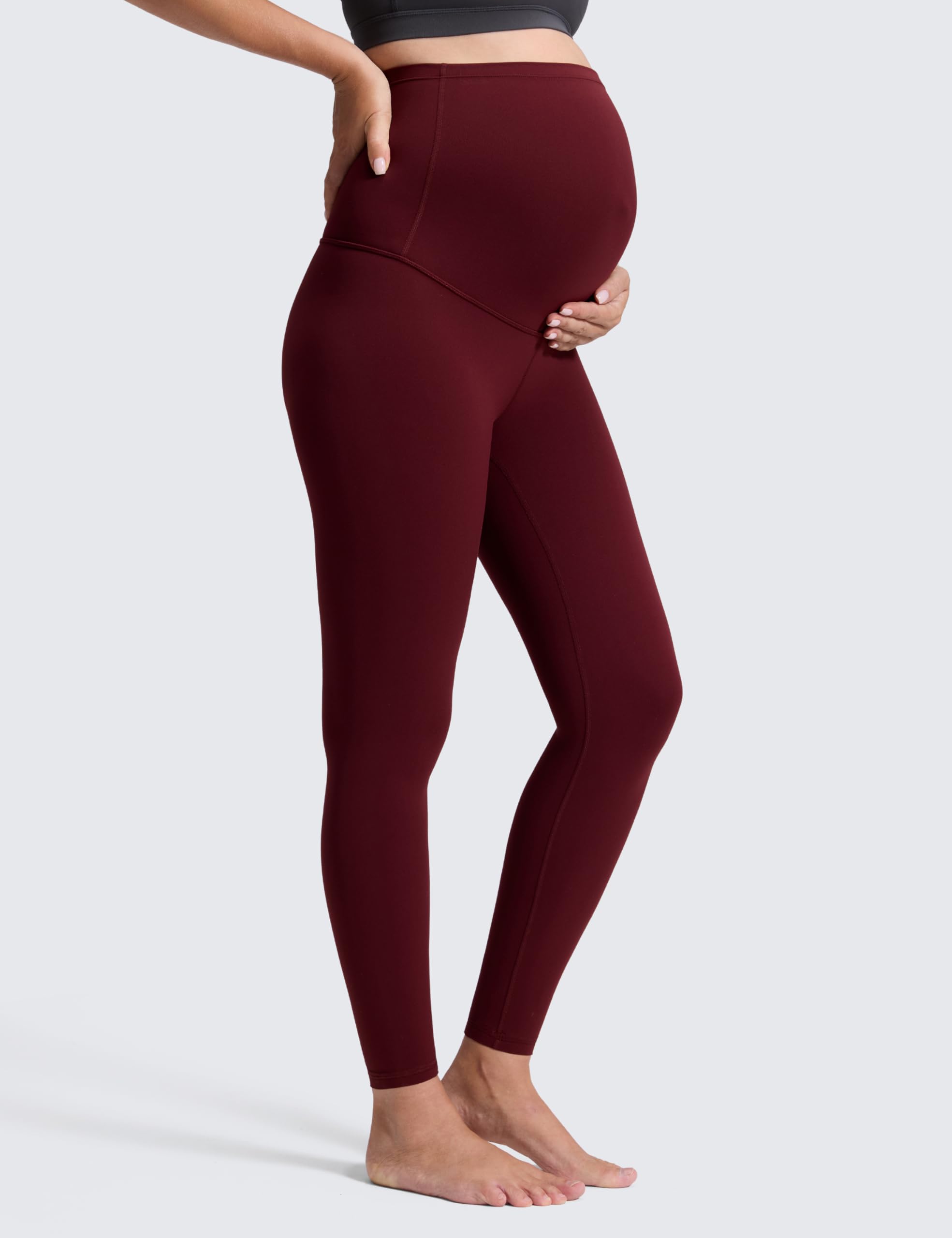 CRZ YOGA Butterluxe Leggings de Maternité Entraînement Yoga Grossesse Pantalonover - 64cm/71cm