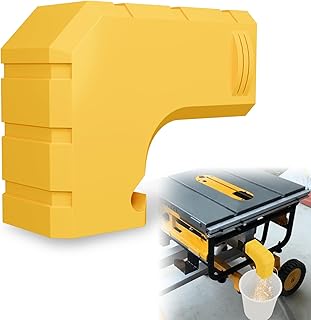Dust Port Adapter for DeWALT DWE7485 Table Saw, Efficient Table Saw Dust Collection, Compact Design Plastic Saw Dust Collection Adapter with Hook, No Tools Required and Compact Easy Install