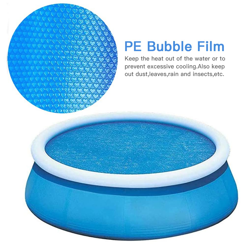 Okrągły pokrowiec na basen PE folia bąbelkowa koc do wanny