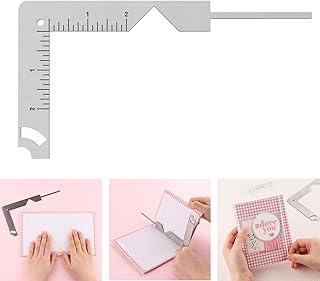 Briartw 5-in-1 Stainless Steel Book Cover Guide for Professional Chipboard Bookbinding
