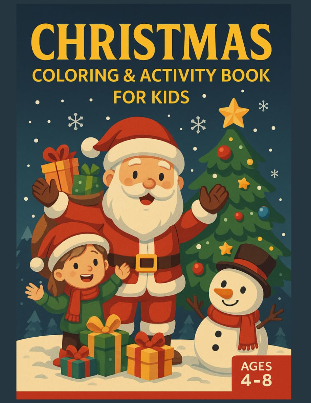Little Wonder Wold: Christmas Coloring Book for Kids: Ages 4-8: By Angeline Creates (Little Wonder World By Angeline Creates)