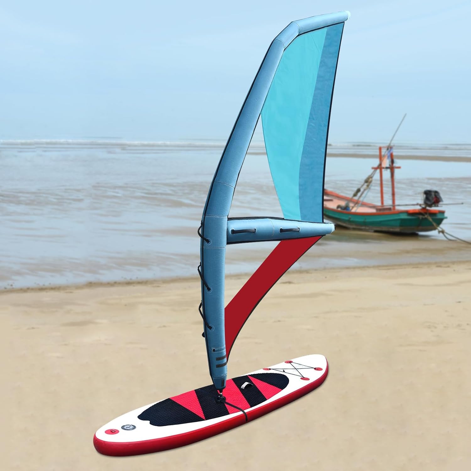 Inflatable Sail, Professional Inflatable Stand Up Paddleboards Board Inflatable Paddle Board Freestanding Paddle Board Wind Surfing, Kitesurfing Kite for Beach and Water Sports