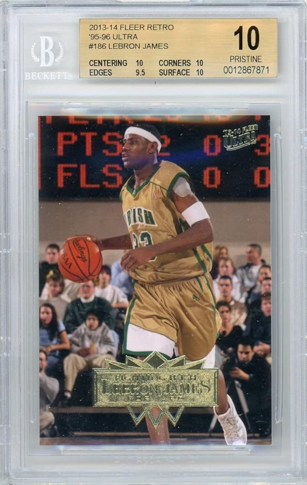 LeBron James 2013-14 Fleer Retro '95-96 Ultra Basketball Card BGS 10 Pristine