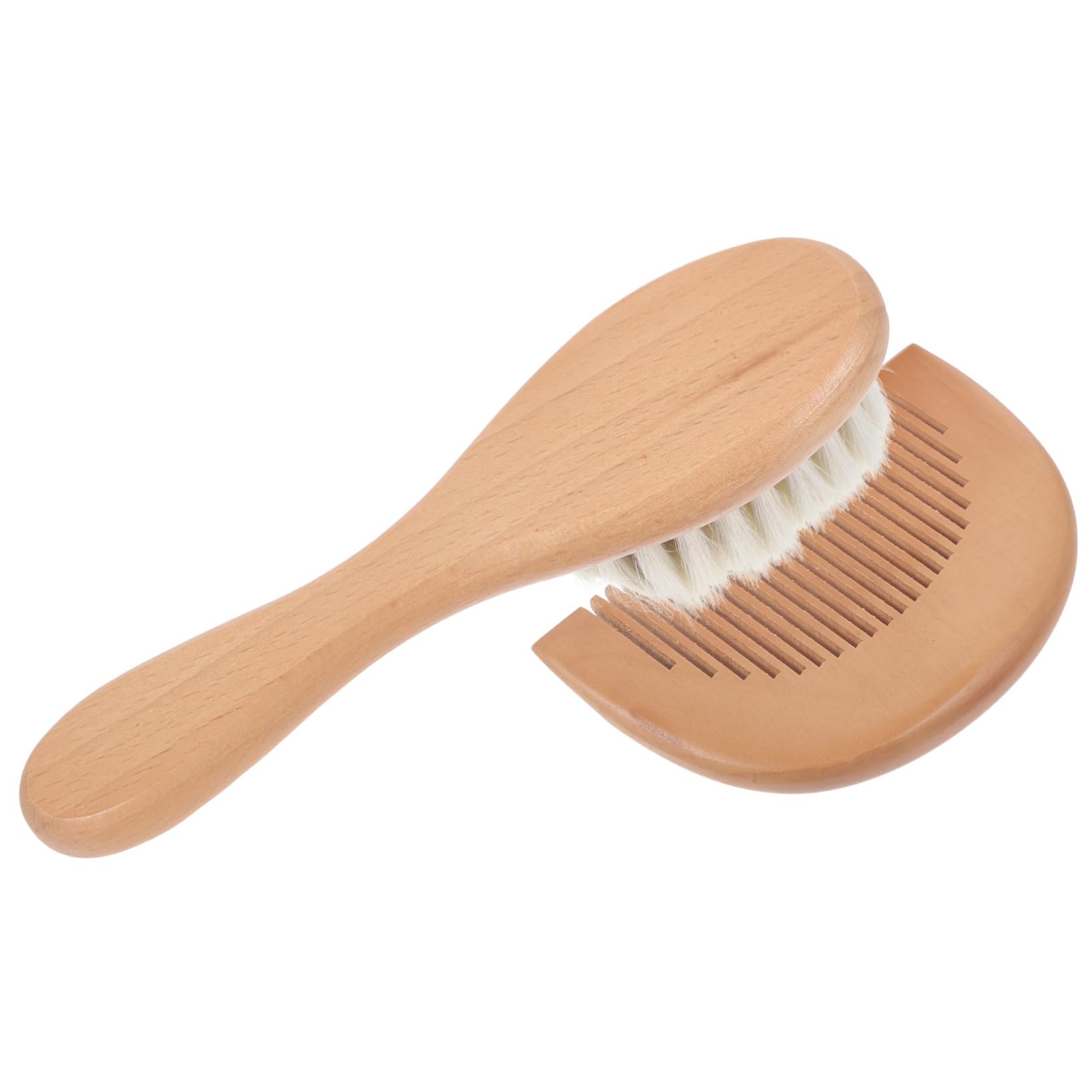 MAGICLULU 6piezas Cepillo y Peine De Madera Para Bebés Cepillo Para Baño y Peine Para Cabello Casa