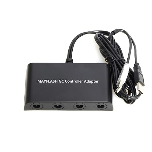 Gamecube Controller Adapter für Nintendo Wii U und PC USB mit 4 Slots