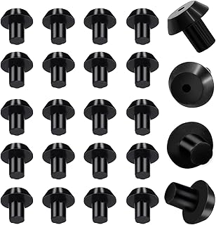 24Pcs WB2K101 WB02T10461 Stove Grate Rubber Feet fit for GE Kenmore Range Burner Cooktop Grate, 3/16" Hole Gas Stove Top Grate Feet Replace WB02K0101 AP2622260 PS241358 by Beaquicy