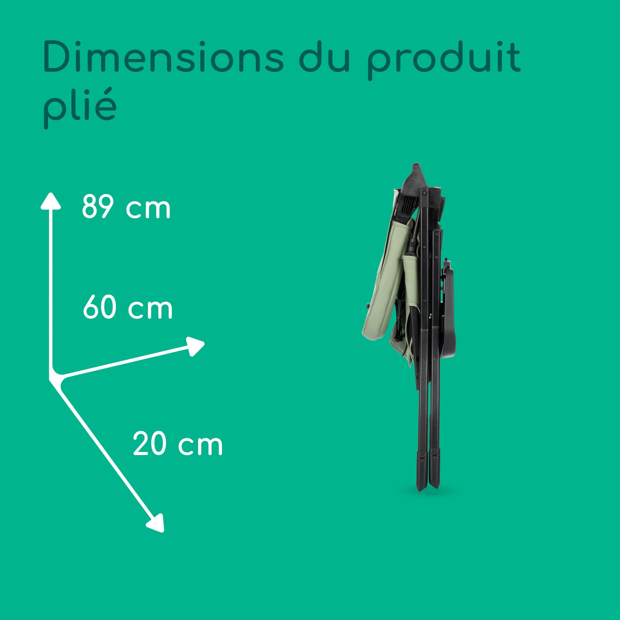Bebeconfort Mallow, Chaise haute bébé, 0-3 ans, 0-15 kg, Pliage ultra compact, Siège rembourré confortable, Facile à nettoyer, Légère (5,6 kg), Pliage rapide facile d'une seule main, Mineral Green