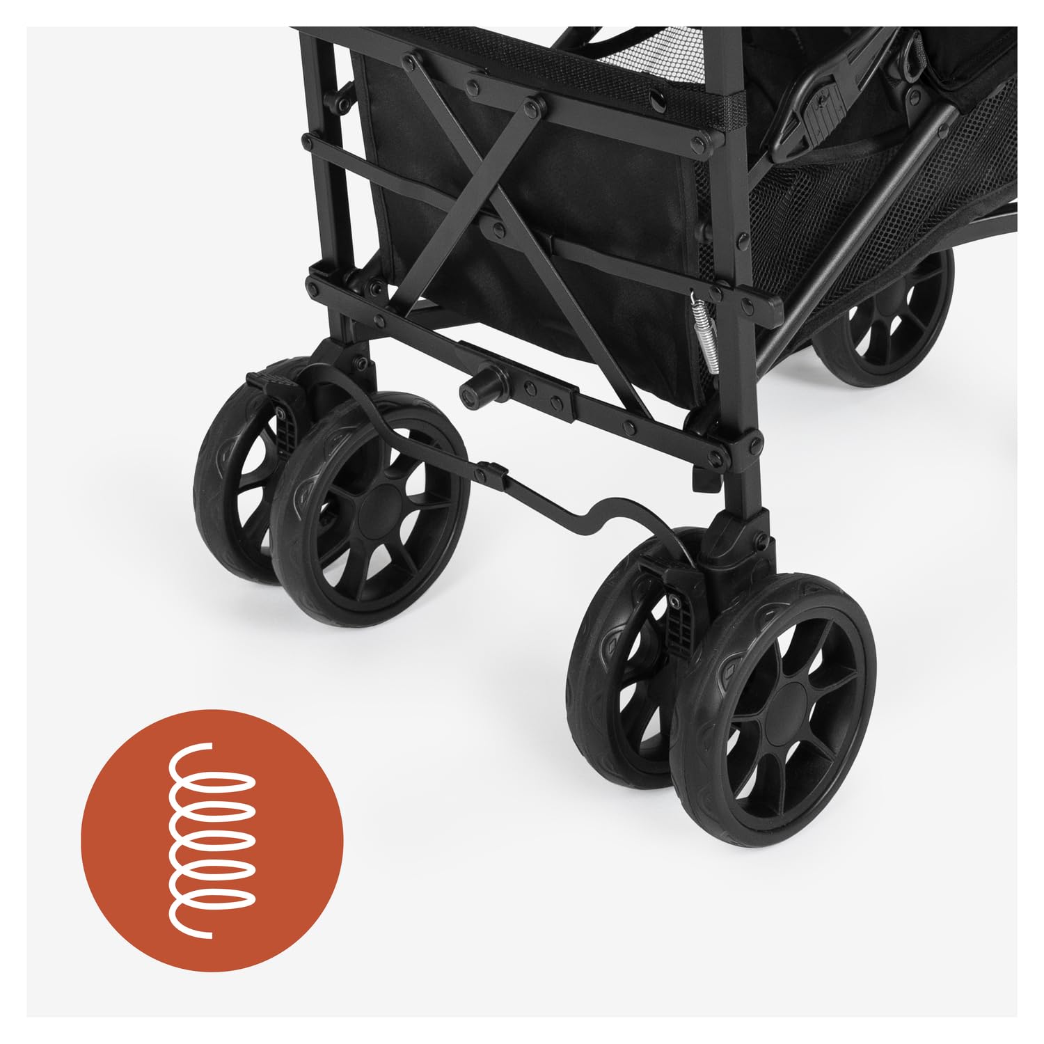 Hauck Fold N Care Poussette Canne Compacte Légère 7,6 kg 22 kg Dossier Inclinable Pliage Rapide UV 50+ Noir