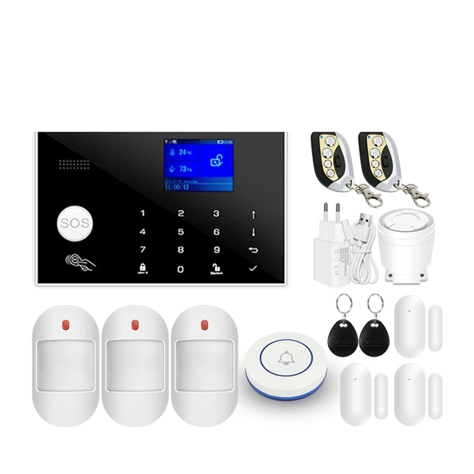 Sécurité Intelligente pour la Maison en cas d'Absence avec Alarme GSM Tactile