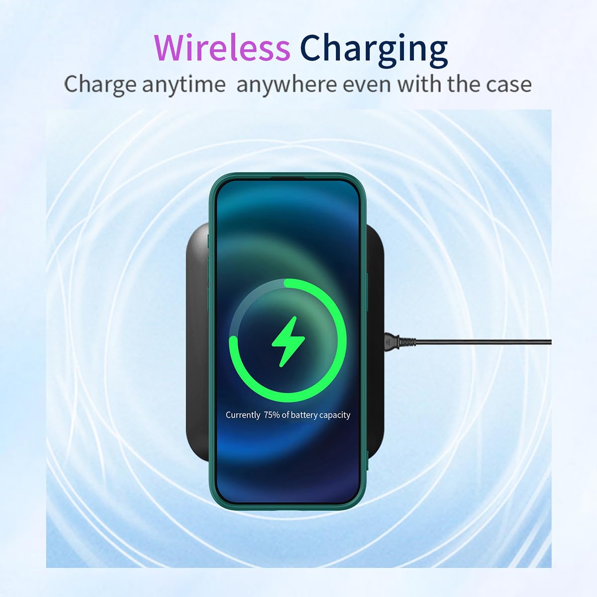Etui na Motorola Edge 50 Neo, Miękkie TPU Płynny Silikon Etui Ochronne, Ultra-cienkie Odporne na Wstrząsy, Anti-Fall, Smukłe Wszechstronne Zabezpieczenie Etui na Telefon, Ciemnozielone