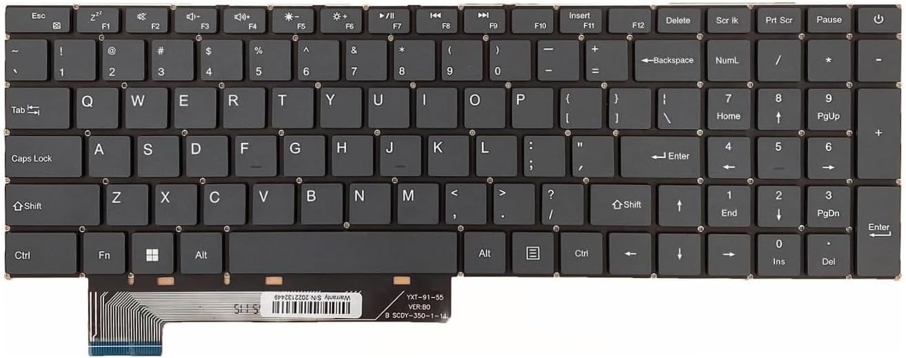 Gateway Gateway GWNR71517-BL GWNR71517-BK YJ-1098 YXT-91-55 SCDY-350-1-11 US Layout Backlit Keyboard
