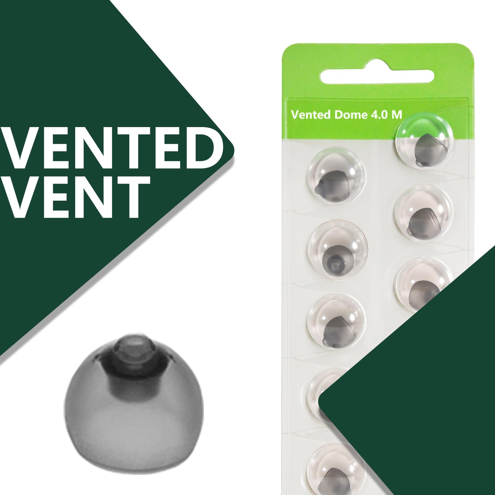 Hearing Aid Domes for Phonak Replacements Phonak Hearing Aid Domes (Phonak Vented Domes Medium Size / 2 Packs) - Image 2