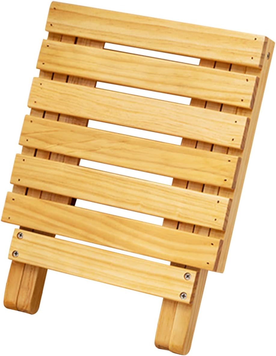 Outdoor Wooden Folding Side Table Compact and Lightweight Picnic Table for Succulent Plant Display and Beach Use