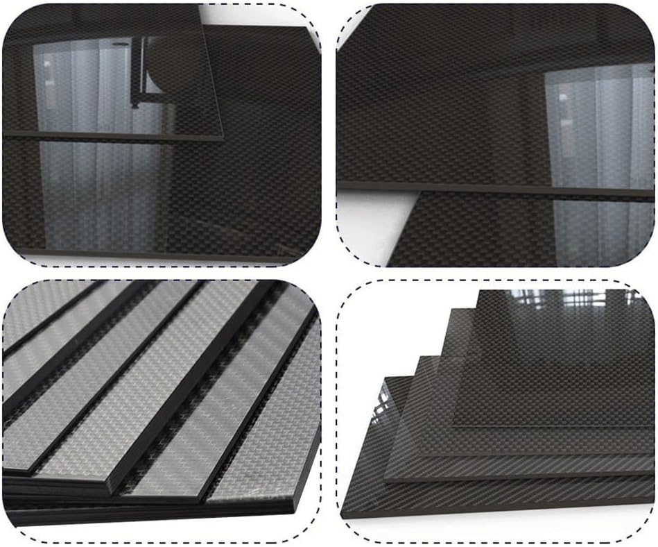 Carbon Firber Sheet 500x600mm 100% 3K Twill Weave Carbon Fiber Plate Panel Matte Surface Carbon Firber Sheets, for Etching Machines Carbons Fibers Boards 1pcs(3.0mm Twill Matte)