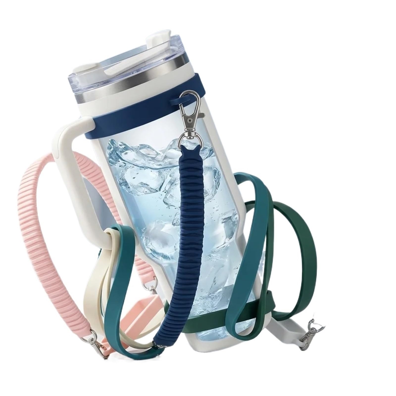 Porta Borraccia Tracolla Tazza morbida con manico for bottiglia d'acqua portatile da 3 pezzi