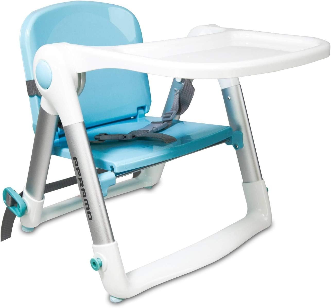 FLIPPA Universal Childs Dining Booster Seat - Upto 3yrs or 15kg - Includes 2 Animal Safety Door Stoppers - Blue