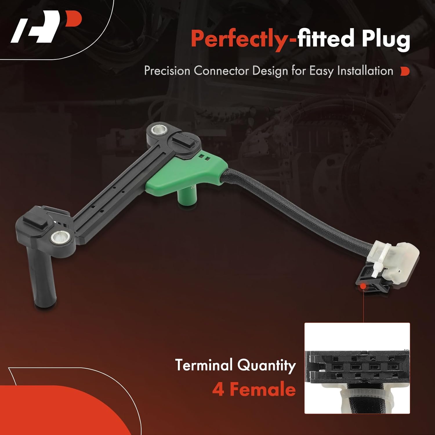 A-Premium Automatic Transmission Speed Sensor Compatible with Hyundai Sonata 2011 2.0L, Santa Fe 2010-2012 3.5L, Santa Fe Sport 2018 2.0L & Kia Sorento 2011-2013 3.5L, Sorento 2016-2018 2.0L