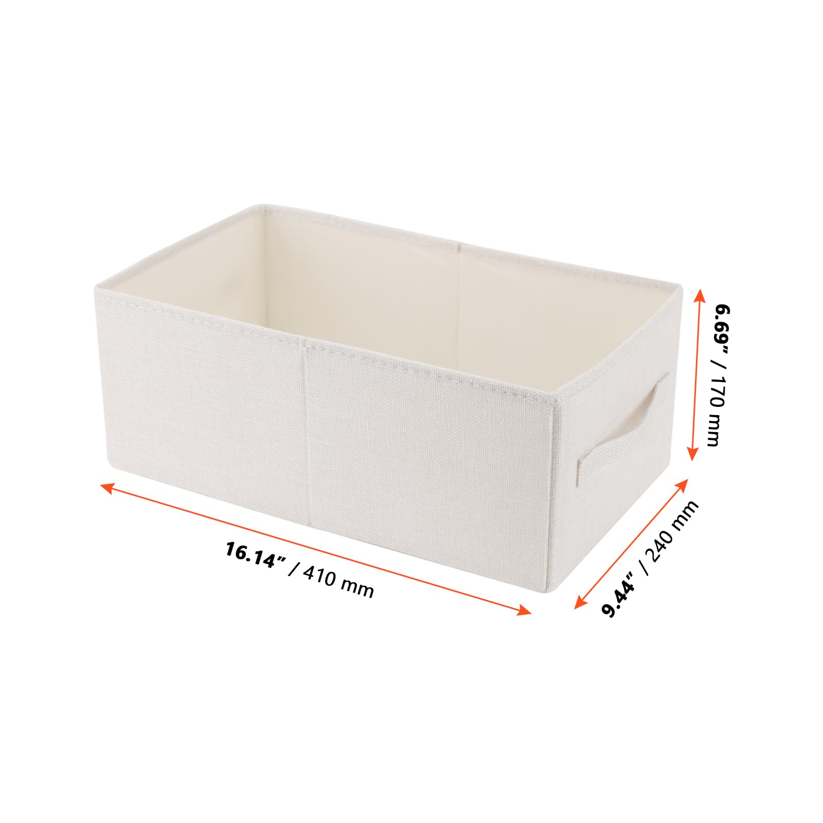 SINJEUN 5 pezzi, 41 x 24 x 17 cm, colore beige, organizer per vestiti