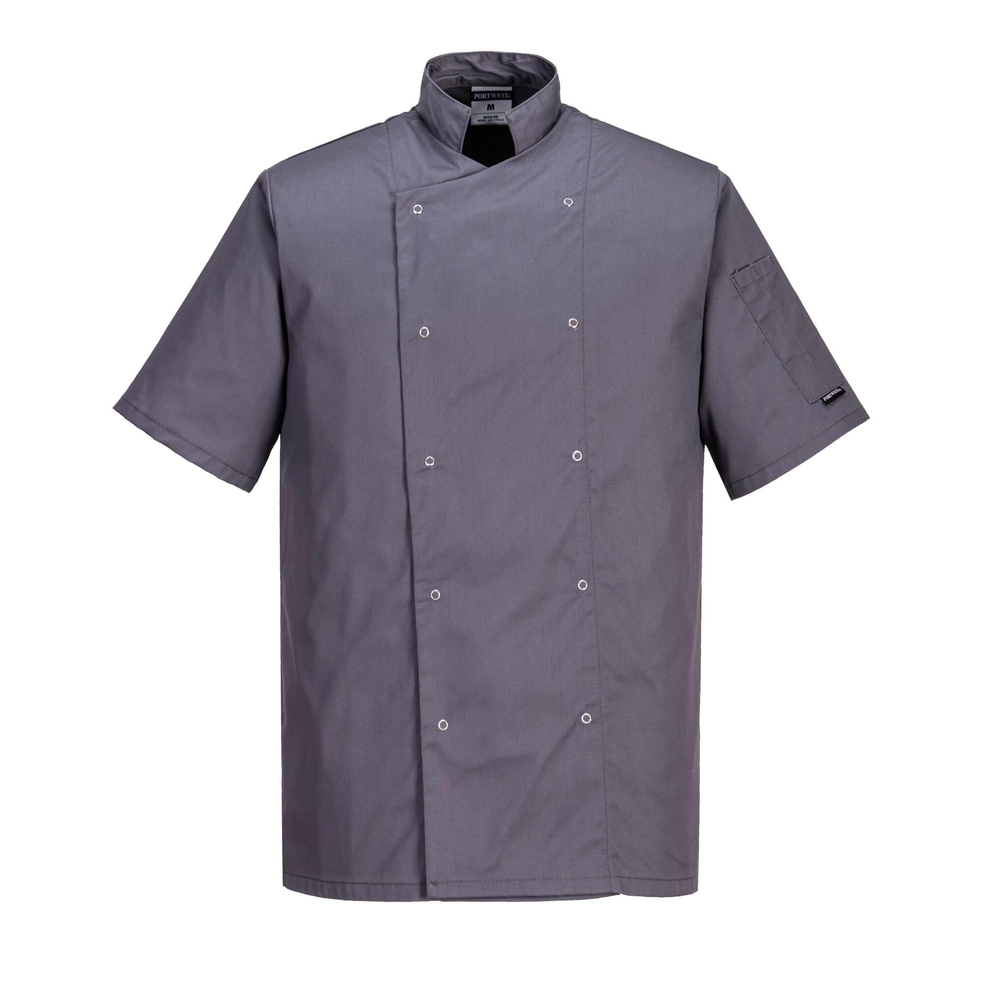 Portwest C733 Cumbria C733BKRXS Veste de chef Gris ardoise Taille S Mixte (lot de 1)