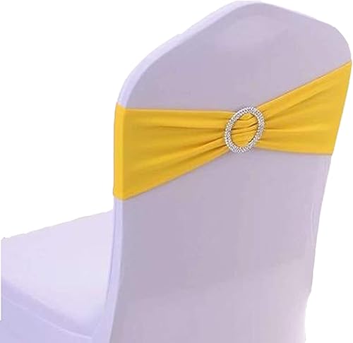 Miniatura 7 de 100 lazos elásticos para silla, color azul real, bandas elásticas para silla con hebilla deslizante, lazos para bodas, hoteles, banquetes, fiestas