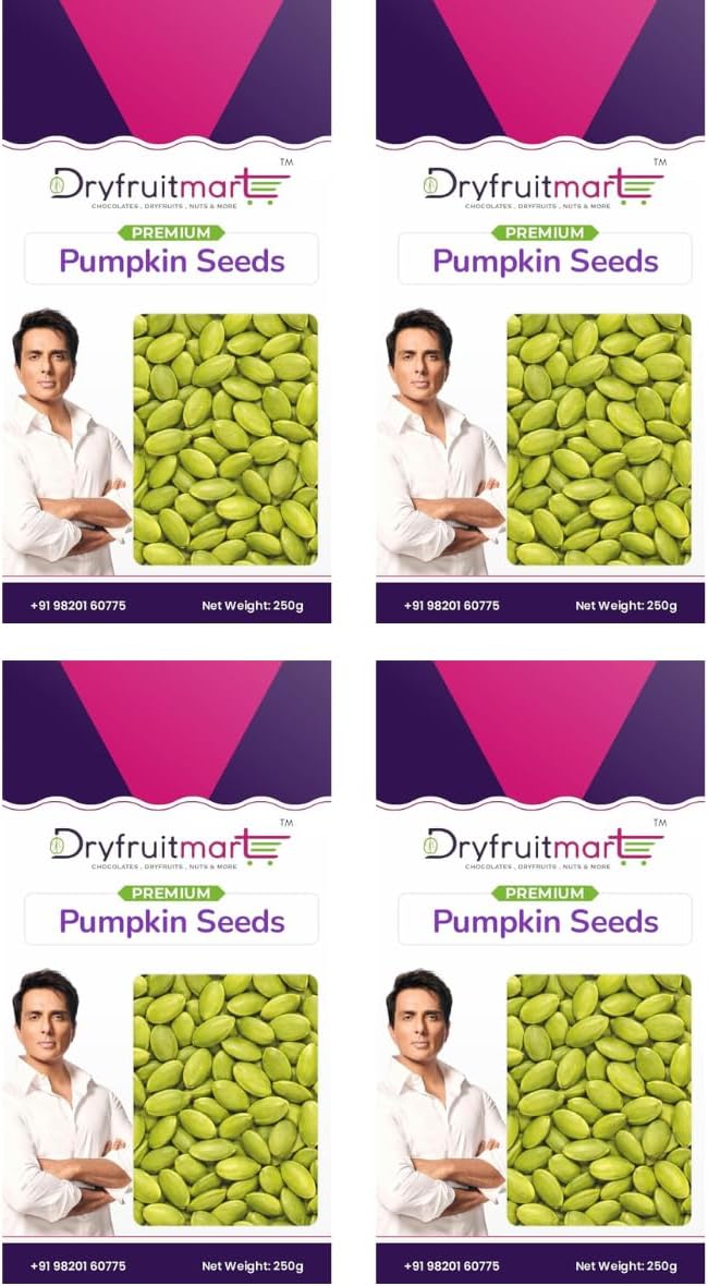 Dryfruit Mart Raw Pumpkin Seeds Organic 1 Kg Without Shell For Eating