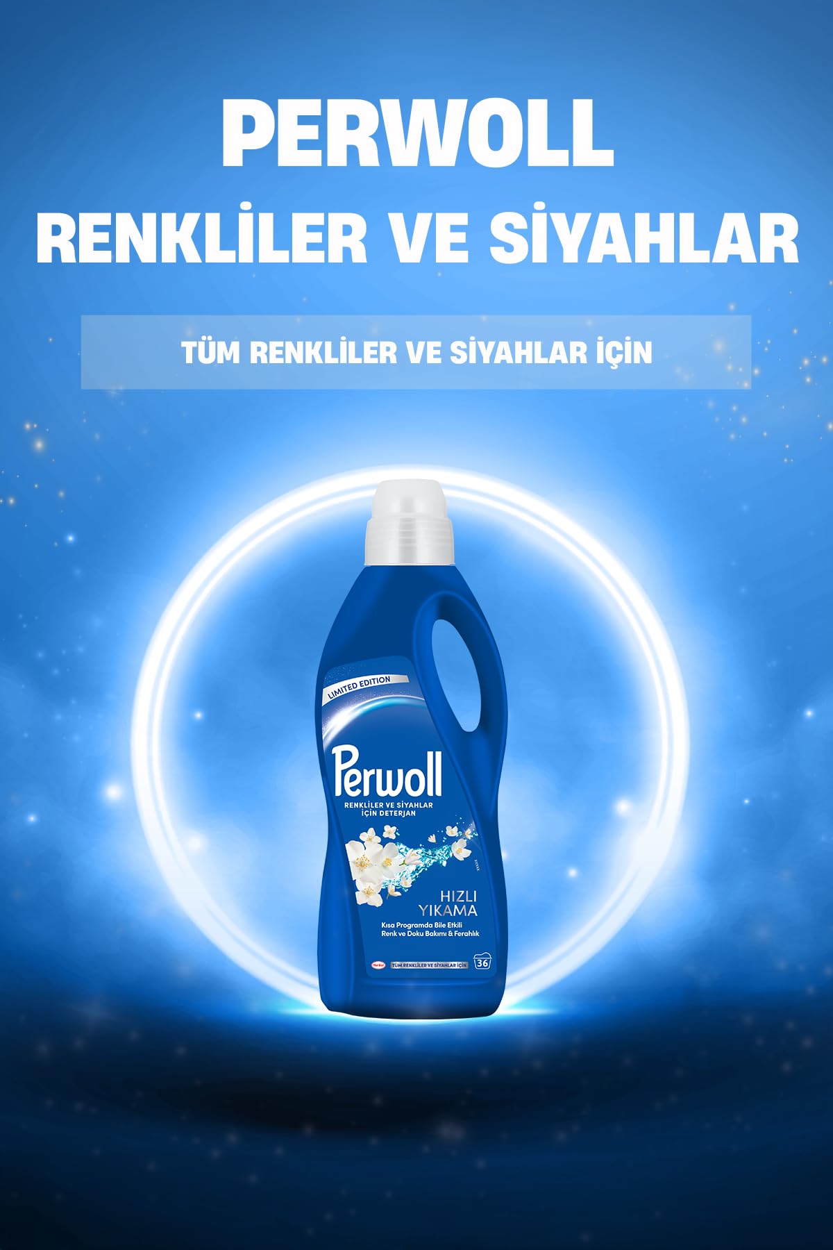 Perwoll Hassas Siyahlar Ve Renkliler İçin Hızlı Yıkama Sıvı Çamaşır Deterjanı 2 L