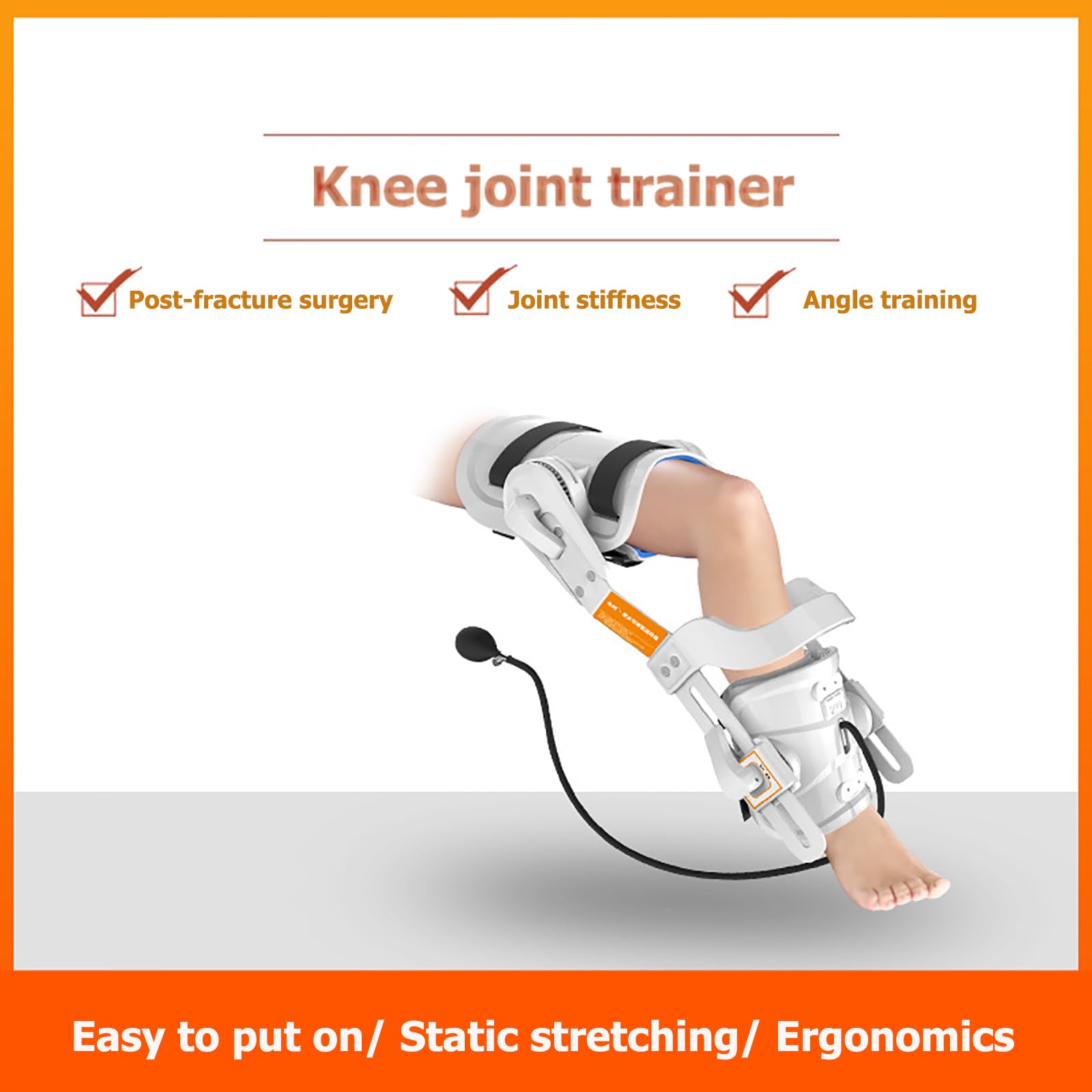Trener Rehabilitacji Stawu Kolanowego, Trener Rehabilitacji Kończyn Dolnych, Trening Zginania/prostowania, Regulowany Kąt -10°-140°, Poprawa Mięśni, Dla Domowego Ośrodka Rehabilitacyjnego