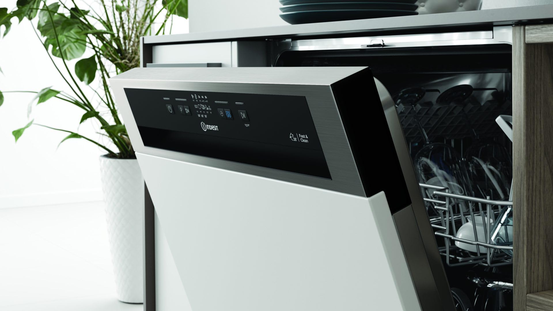 INDESIT I3B L634 X LAVASTOVIGLIE 2024 SEMI INCASSO NO PANNELLO SCOMPARSA PARZIALE 14 COPERTI CLASSE D INOX
