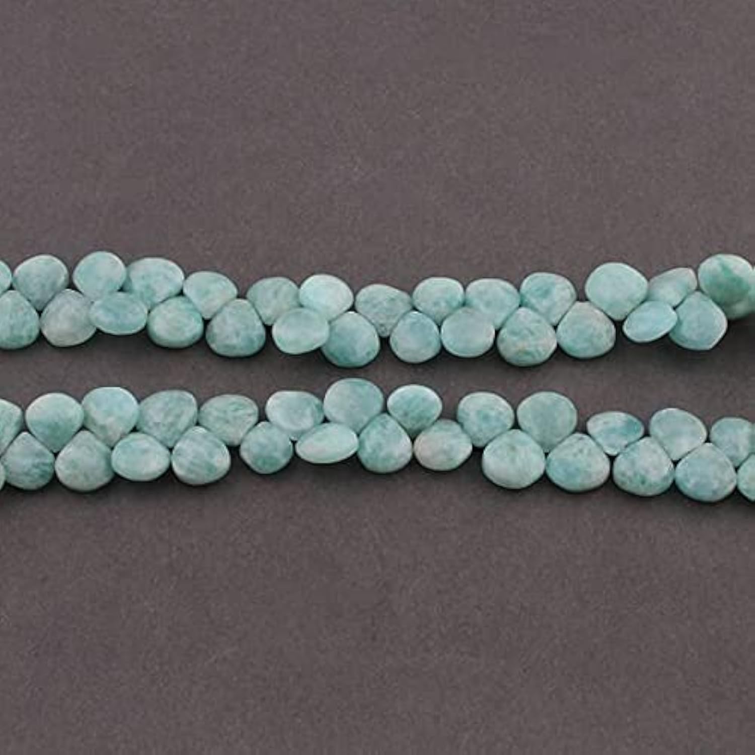 Perles amazonite cœur LKBEADS pour créer des bijoux bohèmes et colliers d'été fait main