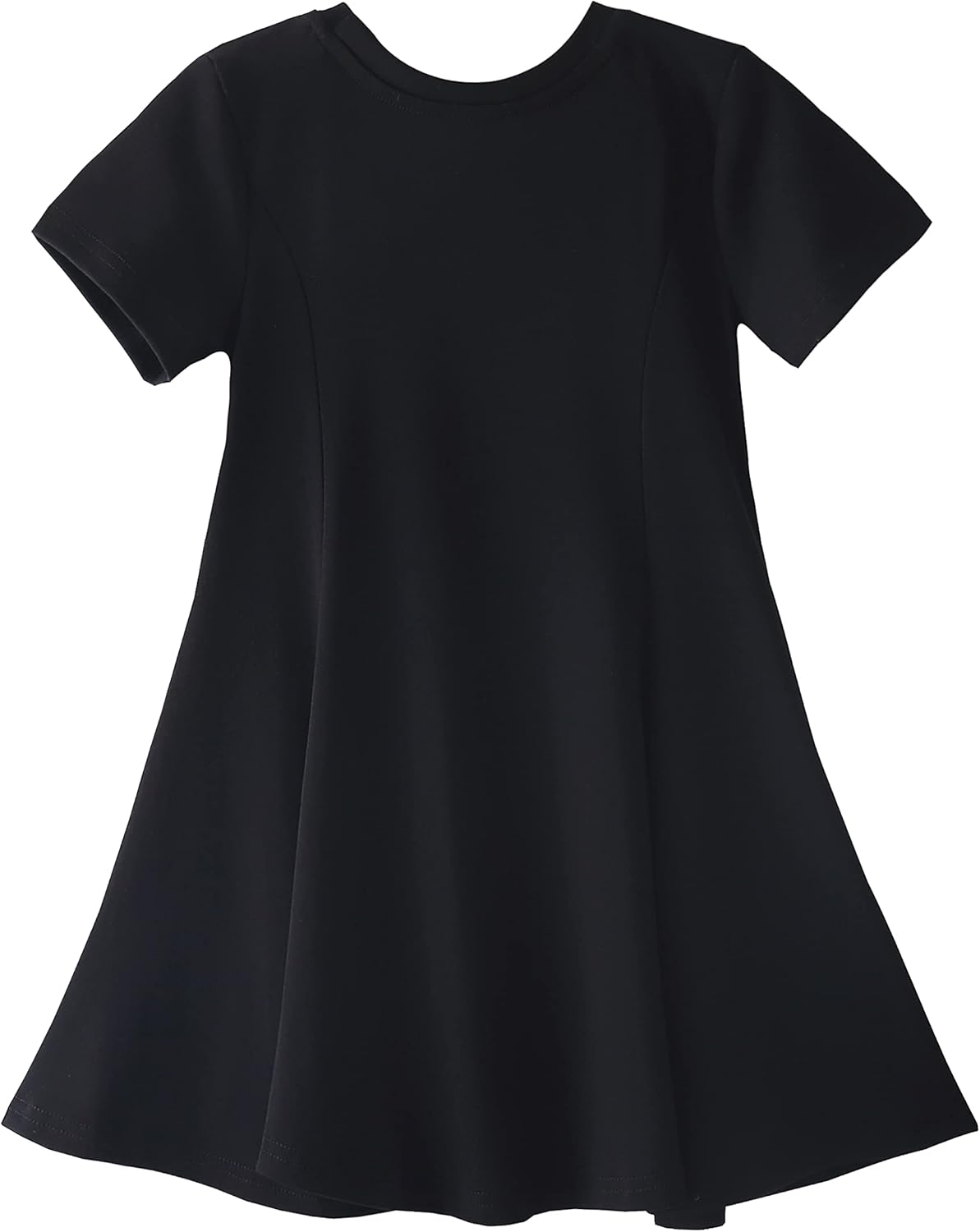 Toddler Girls Short Sleeve Swing Dress Little Kids A-Line Skater Twirl Summer Casual Dresses (12Months-7years) - Image 2