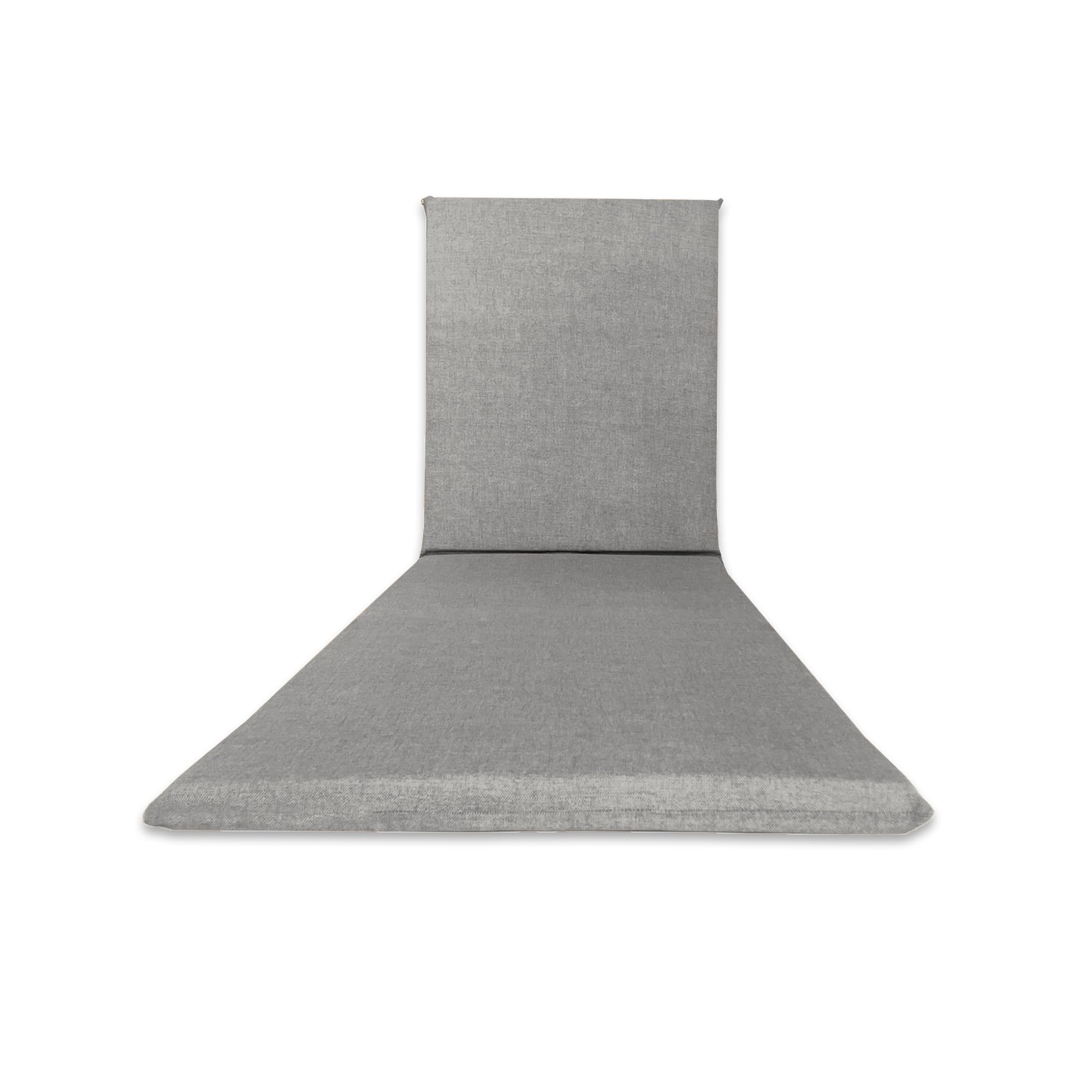 Il Tuo Artigiano Design Cushion for Sun Lounger Solid Colour 190 x 60 x 4.5 cm (Light Grey)