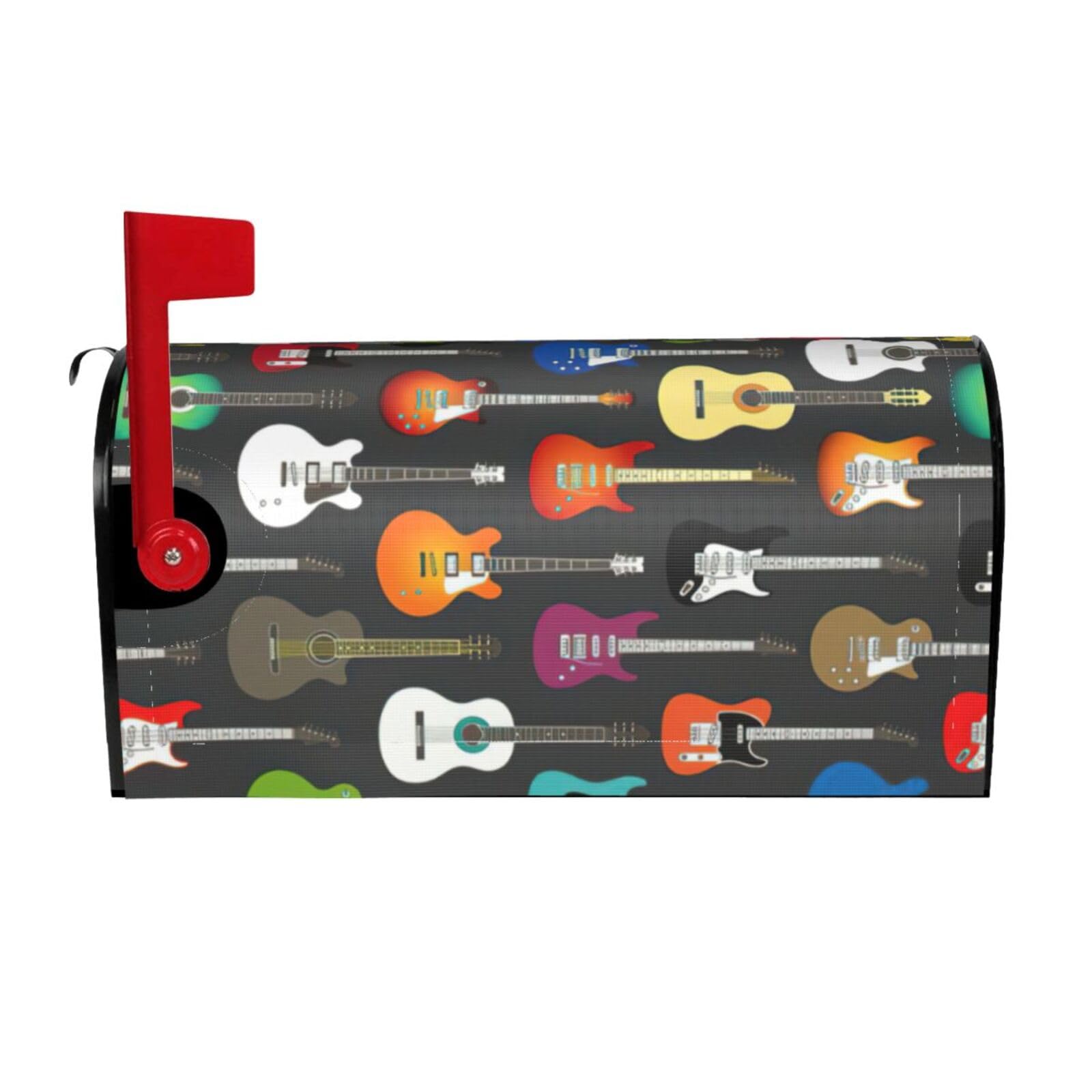 Fundas magnéticas para buzón de correo exterior con guitarras y motivos acústicos