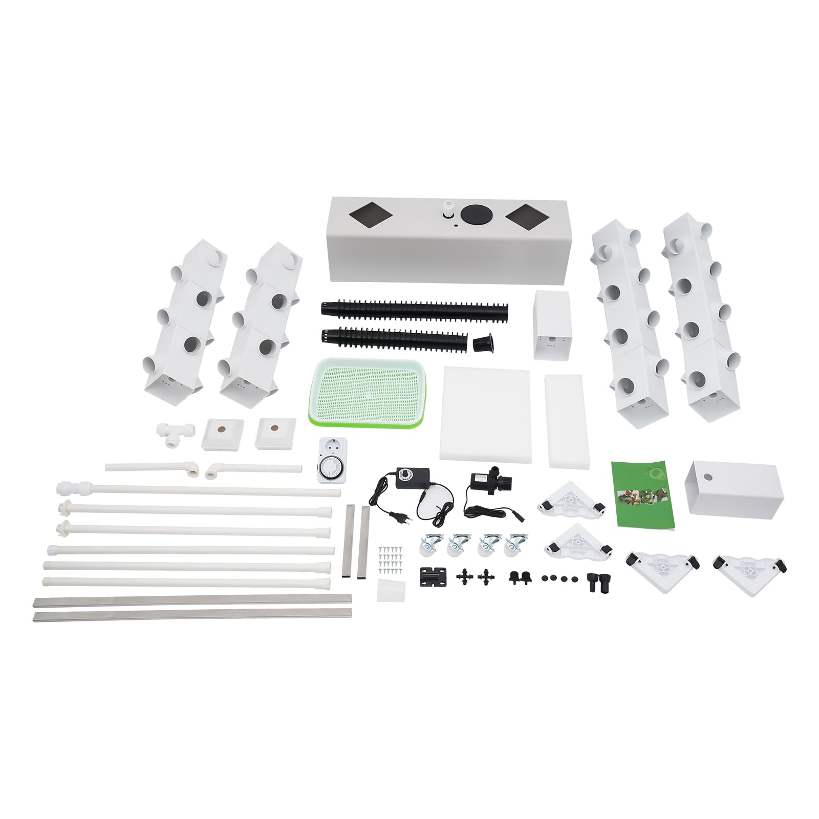 Kit de culture hydroponique avec 56 paniers de plantes, kit de culture verticale, tour hydroponique, système de culture hydroponique, kit de culture de plantes